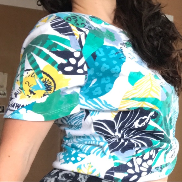 ALIA cottagecore trendy graphic/floral/printed tee - Picture 2 of 6